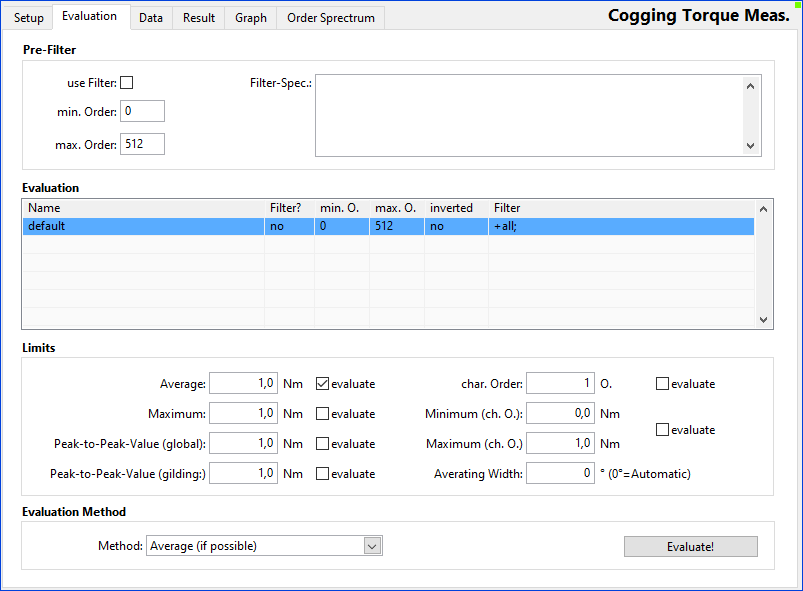 rotabench EPS/CT v2 Software - Cogging Torque Measurement Setup