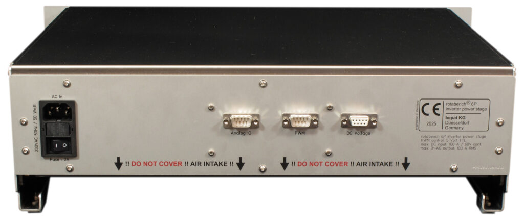 rotabench 6P 100/60E rear side