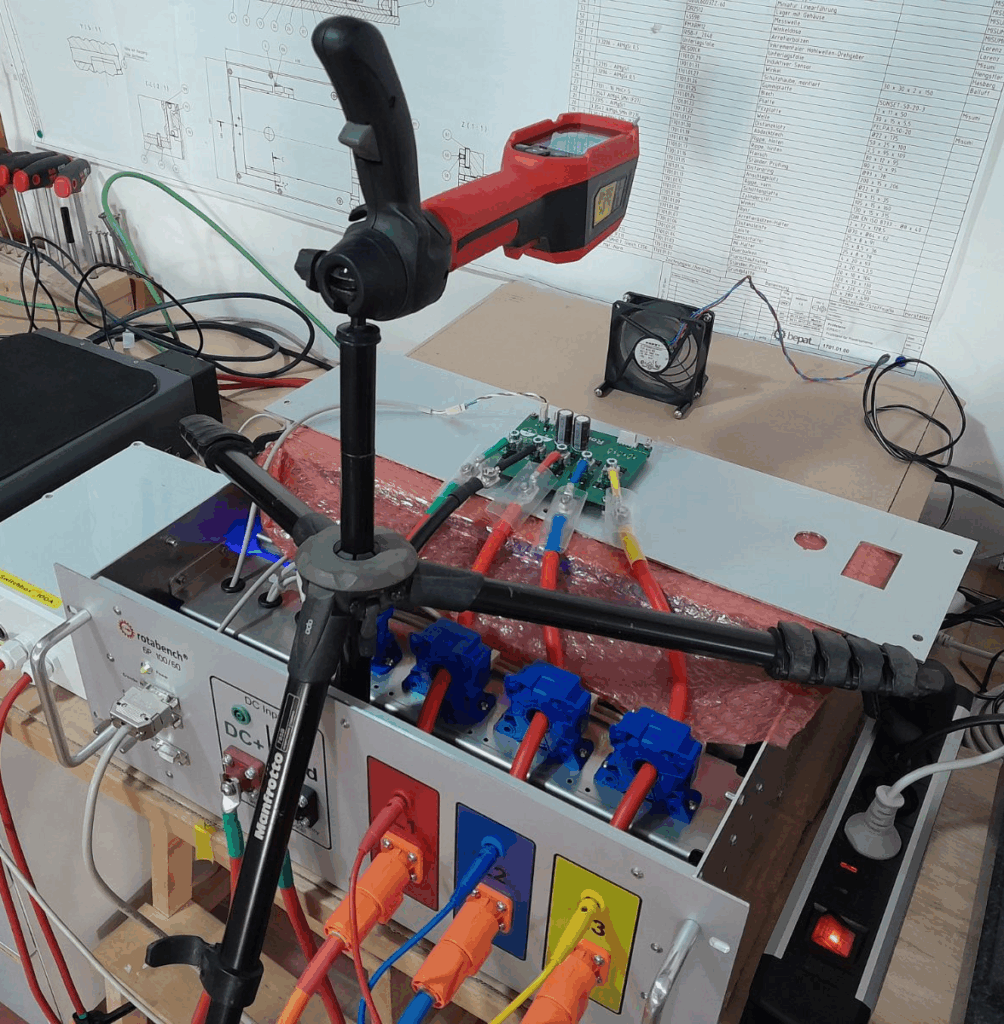 rotabench 6P diodes test setup